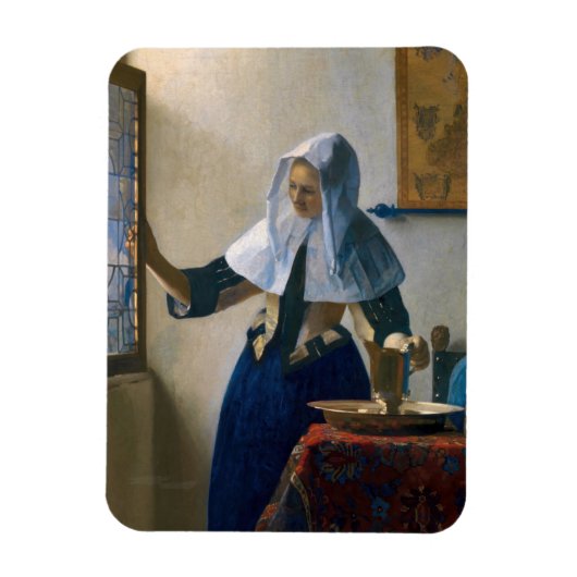 Johannes Vermeer – 水差し女性 マグネット (縦)