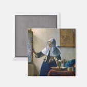 Johannes Vermeer – 水差し女性 マグネット (正面/裏面)