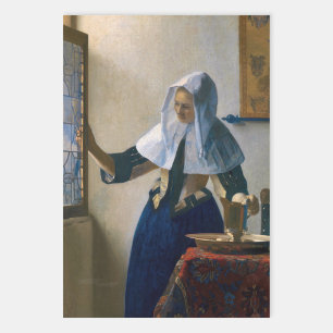 Johannes Vermeer – 水差し女性 ラッピングペーパーシート