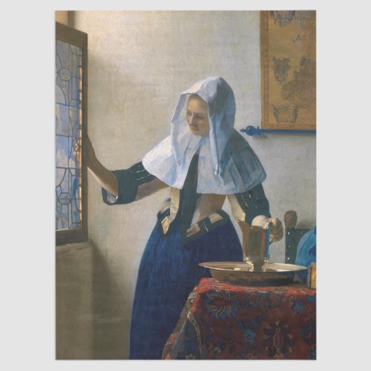 Johannes Vermeer – 水差し女性 薄葉紙