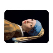 JOHANNES VERMEER – 真珠のイヤリングを持つ女の子1665 マグネット (横)