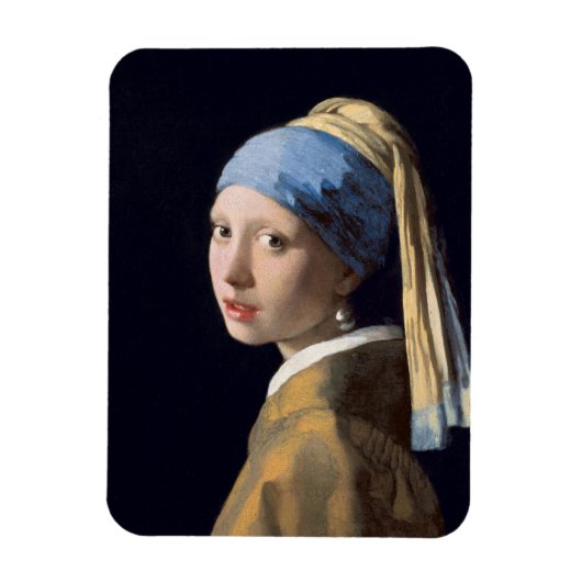 JOHANNES VERMEER – 真珠のイヤリングを持つ女の子1665 マグネット (縦)
