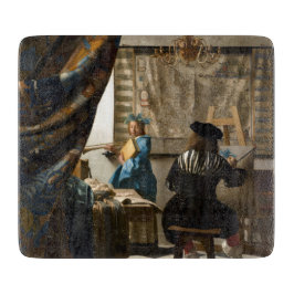 Johannes Vermeer - 絵画の寓話 カッティングボード