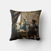 Johannes Vermeer - 絵画の寓話 クッション (裏面)