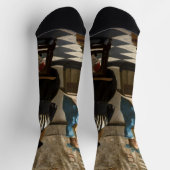 Johannes Vermeer - 絵画の寓話 ソックス (上部)