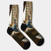 Johannes Vermeer - 絵画の寓話 ソックス (右)