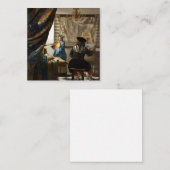Johannes Vermeer - 絵画の寓話 ノートカード (正面/裏面)