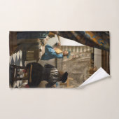Johannes Vermeer - 絵画の寓話 バスタオルセット (ハンドタオル)