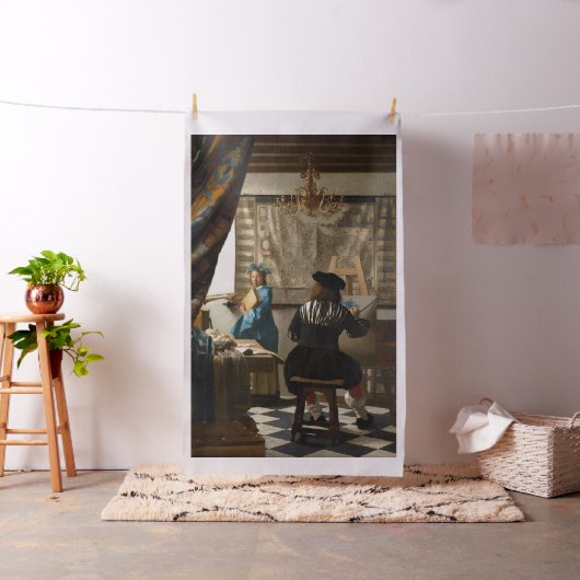 Johannes Vermeer - 絵画の寓話 ファブリック (インサイチュ)