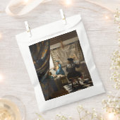 Johannes Vermeer - 絵画の寓話 フェイバーバッグ (クリップ留めされた状態)