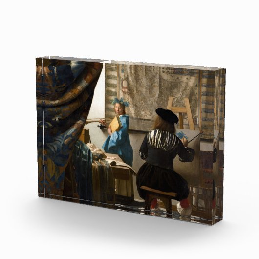 Johannes Vermeer - 絵画の寓話 フォトブロック (右)