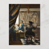 Johannes Vermeer - 絵画の寓話 ポストカード (正面)