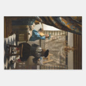 Johannes Vermeer - 絵画の寓話 ラッピングペーパーシート (正面2)