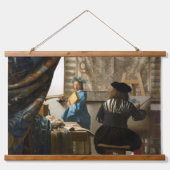 Johannes Vermeer - 絵画の寓話 吊り下げ型タペストリー (正面)