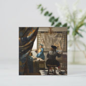 Johannes Vermeer - 絵画の寓話 招待状 (スタンド正面)