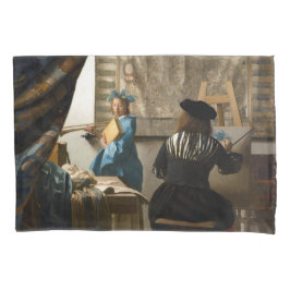 Johannes Vermeer - 絵画の寓話 枕カバー