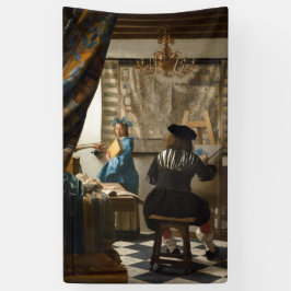 Johannes Vermeer - 絵画の寓話 横断幕