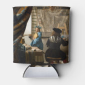 Johannes Vermeer - 絵画の寓話 缶クーラー (正面)