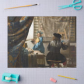 Johannes Vermeer - 絵画の寓話 薄葉紙 (クラフト)