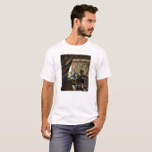 Johannes Vermeer - 絵画の寓話 Tシャツ (正面フル)