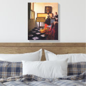 Johannes Vermeer – 音楽レッスン キャンバスプリント (インサイチュ (寝室))