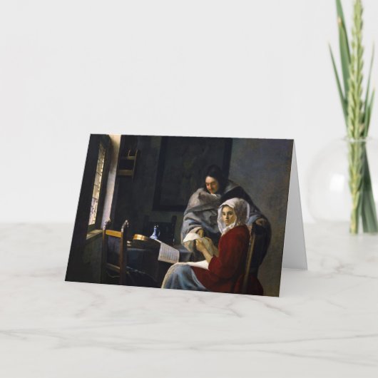 Johannes Vermeer - Girl Interrupt At Her Music カード (正面)