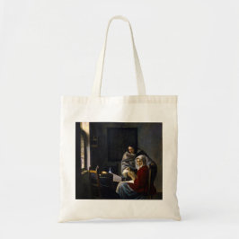 Johannes Vermeer - Girl Interrupt At Her Music トートバッグ