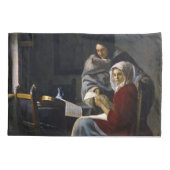 Johannes Vermeer - Girl Interrupt At Her Music 枕カバー (裏面)