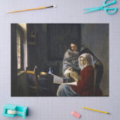 Johannes Vermeer - Girl Interrupt At Her Music 薄葉紙 (クラフト)