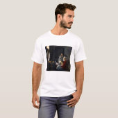 Johannes Vermeer - Girl Interrupt At Her Music Tシャツ (正面フル)