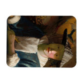 Johannes Vermeer - Girl with a Flute マグネット (横)