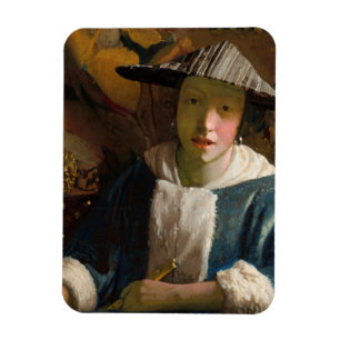 Johannes Vermeer - Girl with a Flute マグネット