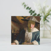 Johannes Vermeer - Girl with a Flute 招待状 (スタンド正面)