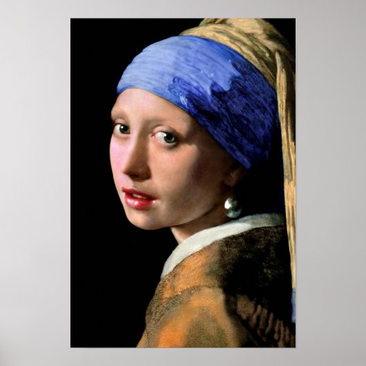 Johannes Vermeer Girl with a Pearl Earring ポスター (正面)