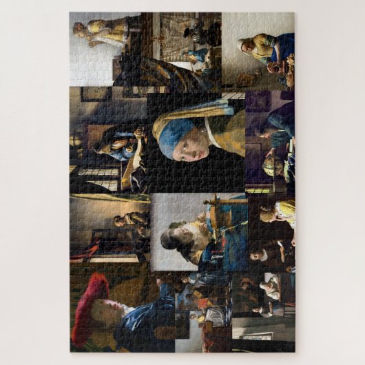 Johannes Vermeer - Masterpieces Patchwork ジグソーパズル (縦)