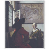 Johannes Vermeer、Officer and Laughing Girl シール (正面)