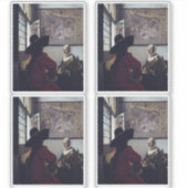Johannes Vermeer、Officer and Laughing Girl シール (正面)
