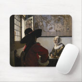 Johannes Vermeer - Officer with a Arthrowing Girl マウスパッド (マウス)