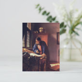 Johannes Vermeer - The Geograper ポストカード (スタンド正面)