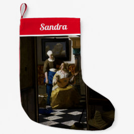 Johannes Vermeer - The Love Letter Bandana スモールクリスマスストッキング