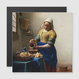 Johannes Vermeer - The Milkmaid Magnetic Card