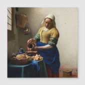 Johannes Vermeer - The Milkmaid Magnetic Card (正面)