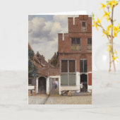 Johannes Vermeer, View Of Houses In Delft カード (黄色い花)