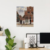 Johannes Vermeer, View Of Houses In Delft ポスター (ホームオフィス)