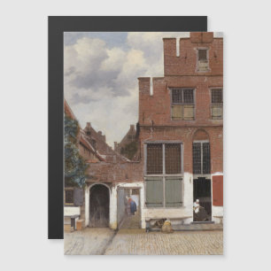 Johannes Vermeer, View Of Houses In Delft マグネット招待状