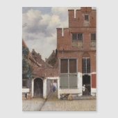Johannes Vermeer, View Of Houses In Delft マグネット招待状 (正面)