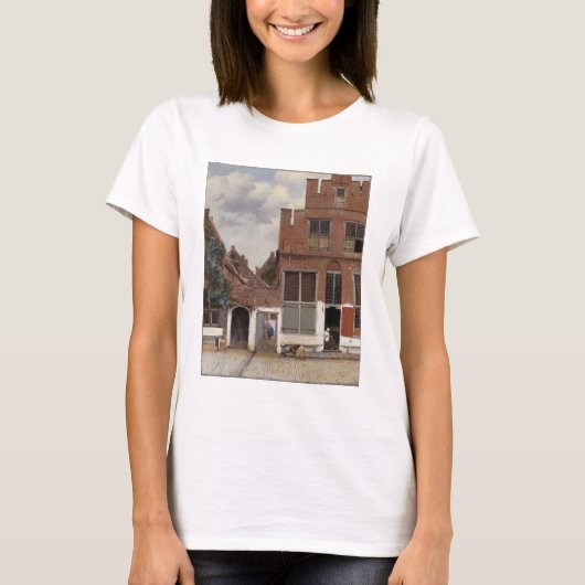 Johannes Vermeer, View Of Houses In Delft Tシャツ (正面)