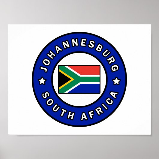 Johannesburg South Africa ポスター (正面)
