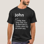 JOHN定義名パーソナライズされた誕生日G Tシャツ (正面)