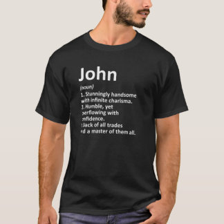 JOHN定義名パーソナライズされた誕生日G Tシャツ